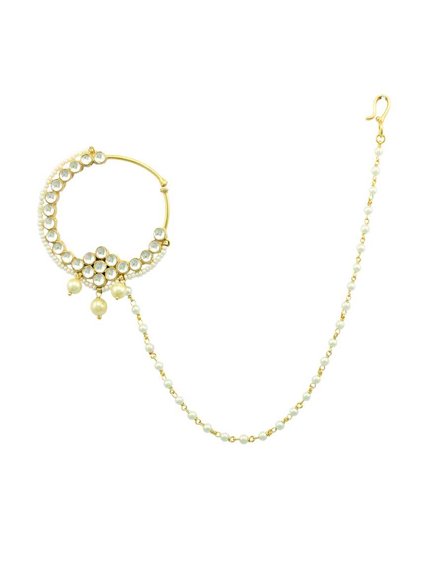 NOSE RING NATH in JADAU KUNDAN Style | Design - 16640