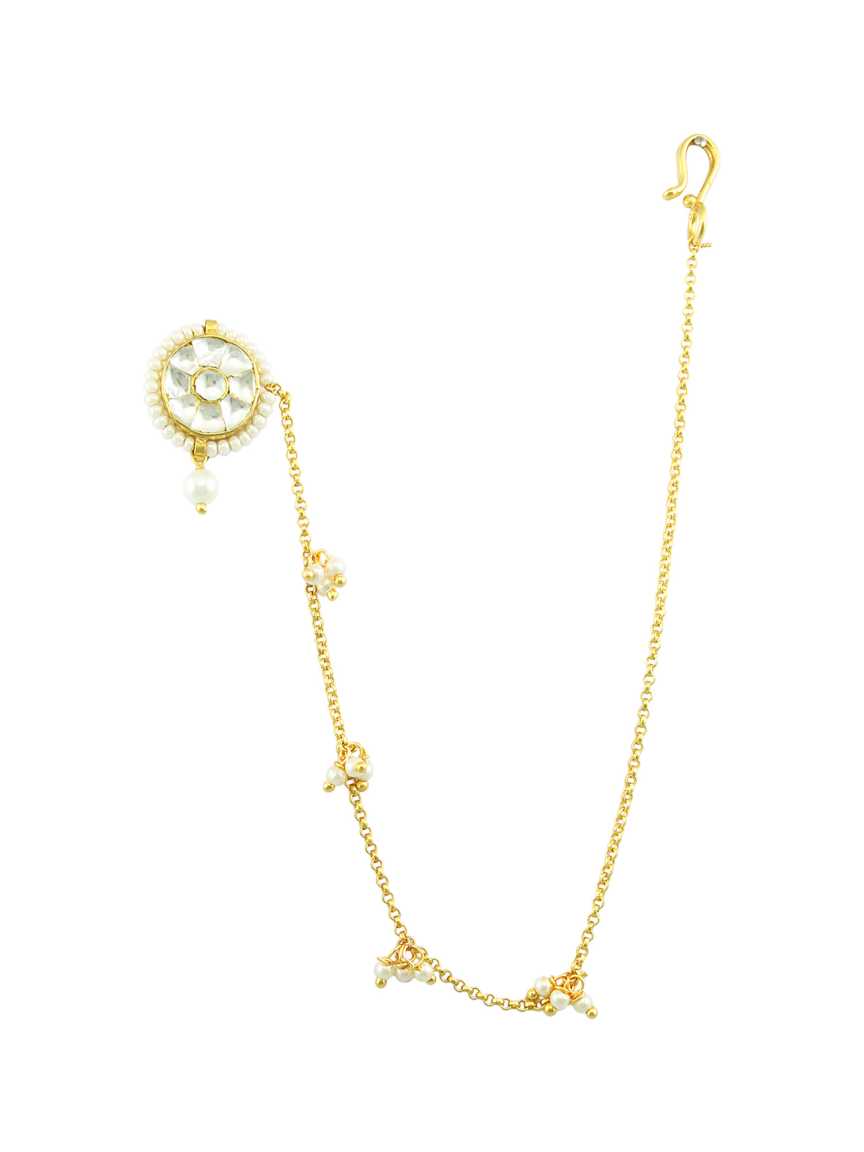 NOSE RING NATH in JADAU KUNDAN Style | Design - 17047