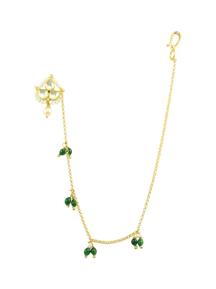 NOSE RING NATH in JADAU KUNDAN Style | Design - 17049