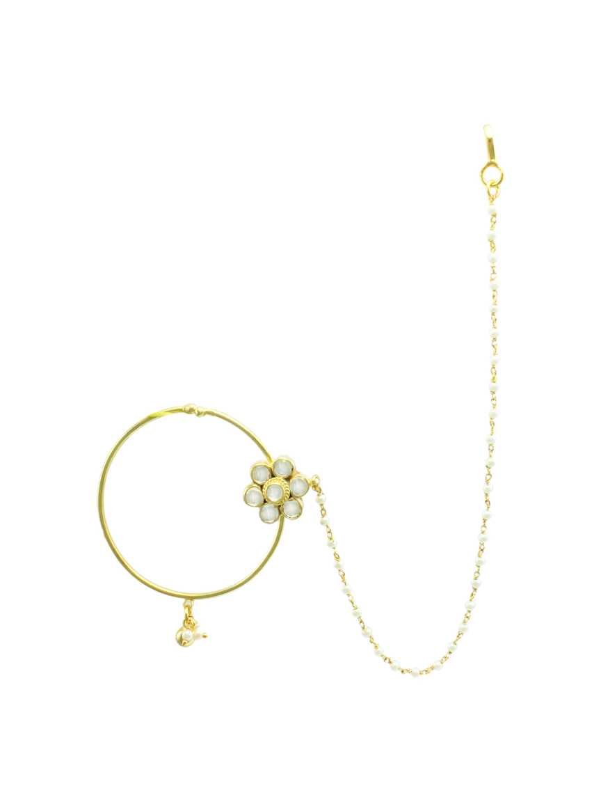 NOSE RING NATH in JADAU KUNDAN Style | Design - 17231