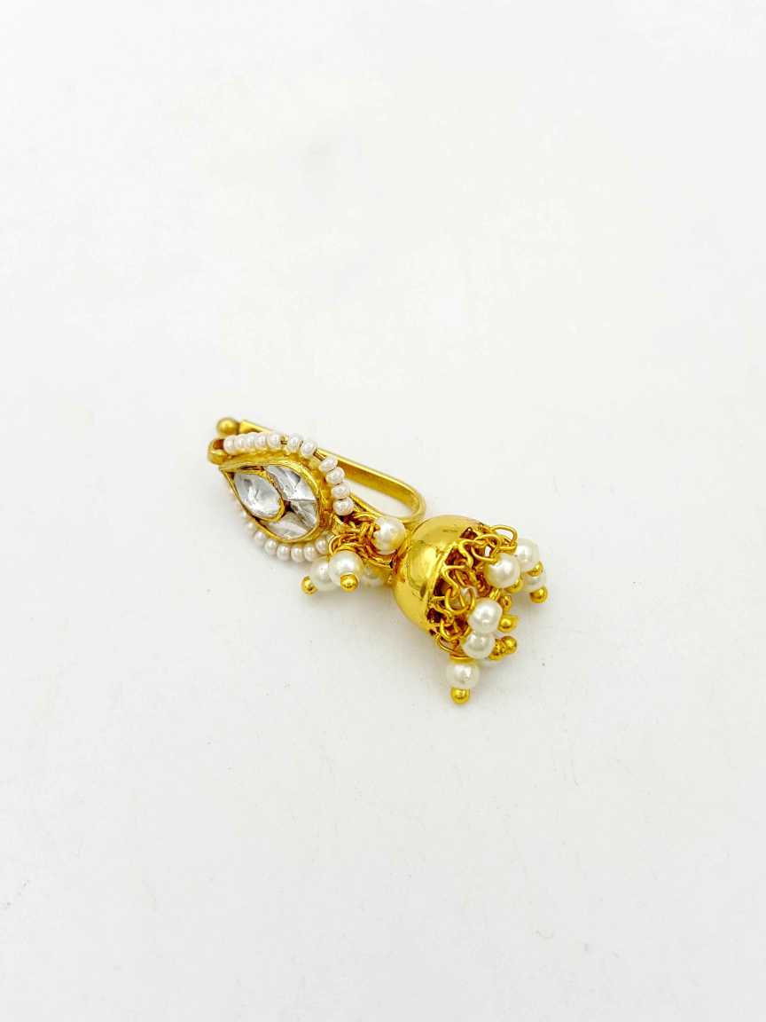 NOSE RING NATH in JADAU KUNDAN Style | Design - 18507