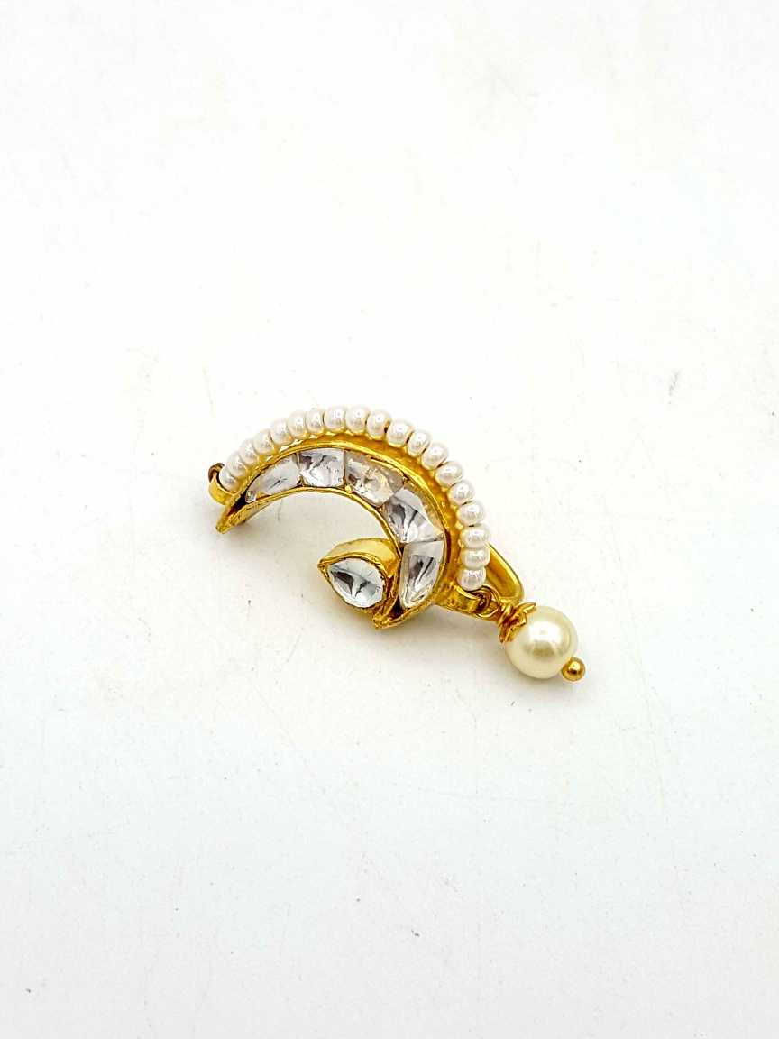 NOSE RING NATH in JADAU KUNDAN Style | Design - 18923