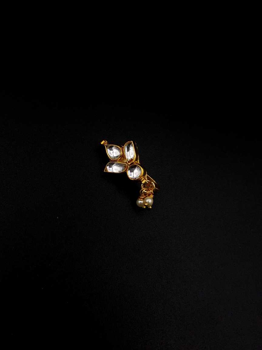 NOSE RING NATH in JADAU KUNDAN Style | Design - 19656