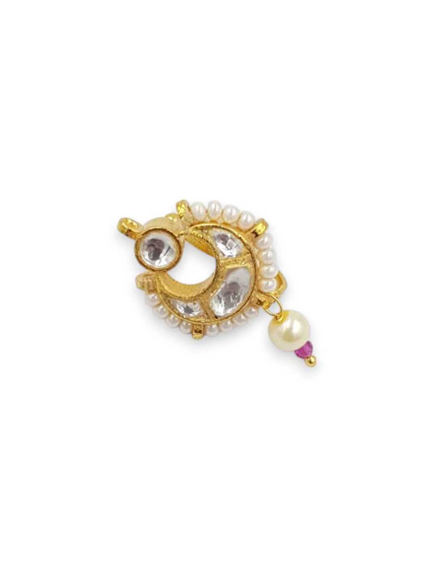 NOSE RING NATH in JADAU KUNDAN Style | Design - 22103