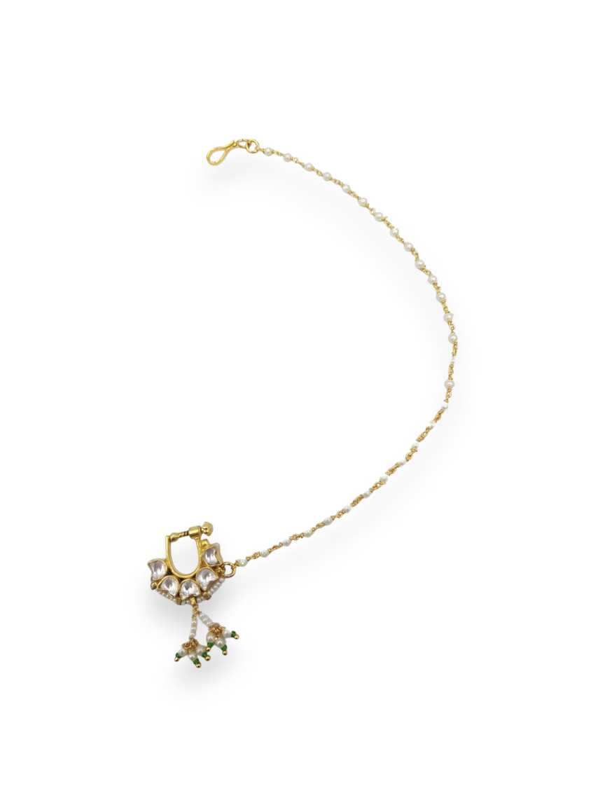 NOSE RING NATH in JADAU KUNDAN Style | Design - 22705