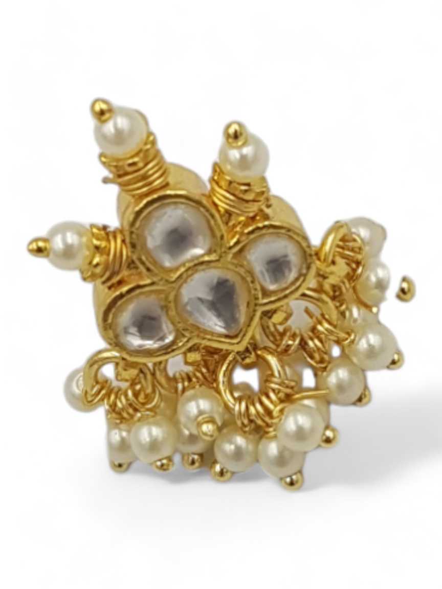 NOSE RING NATH in JADAU KUNDAN Style | Design - 22802