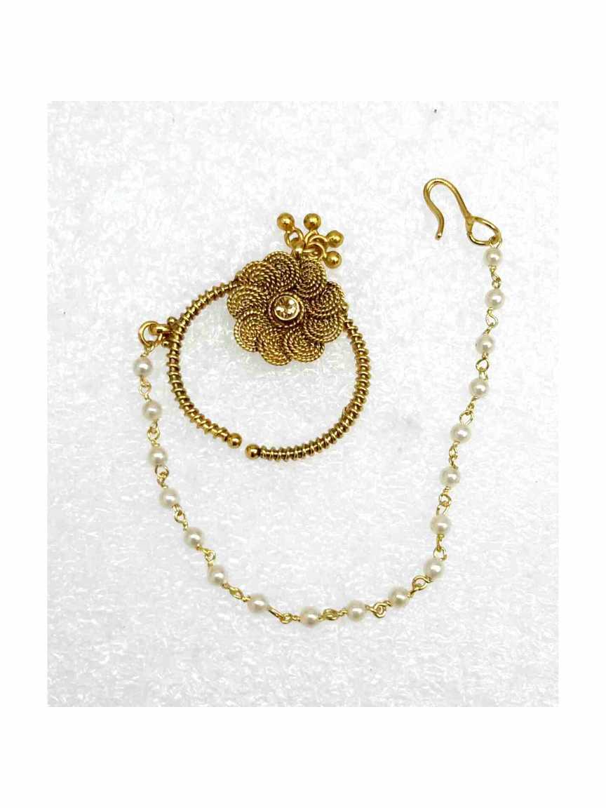 NOSE RING NATH in GOLD Style | Design - 13549