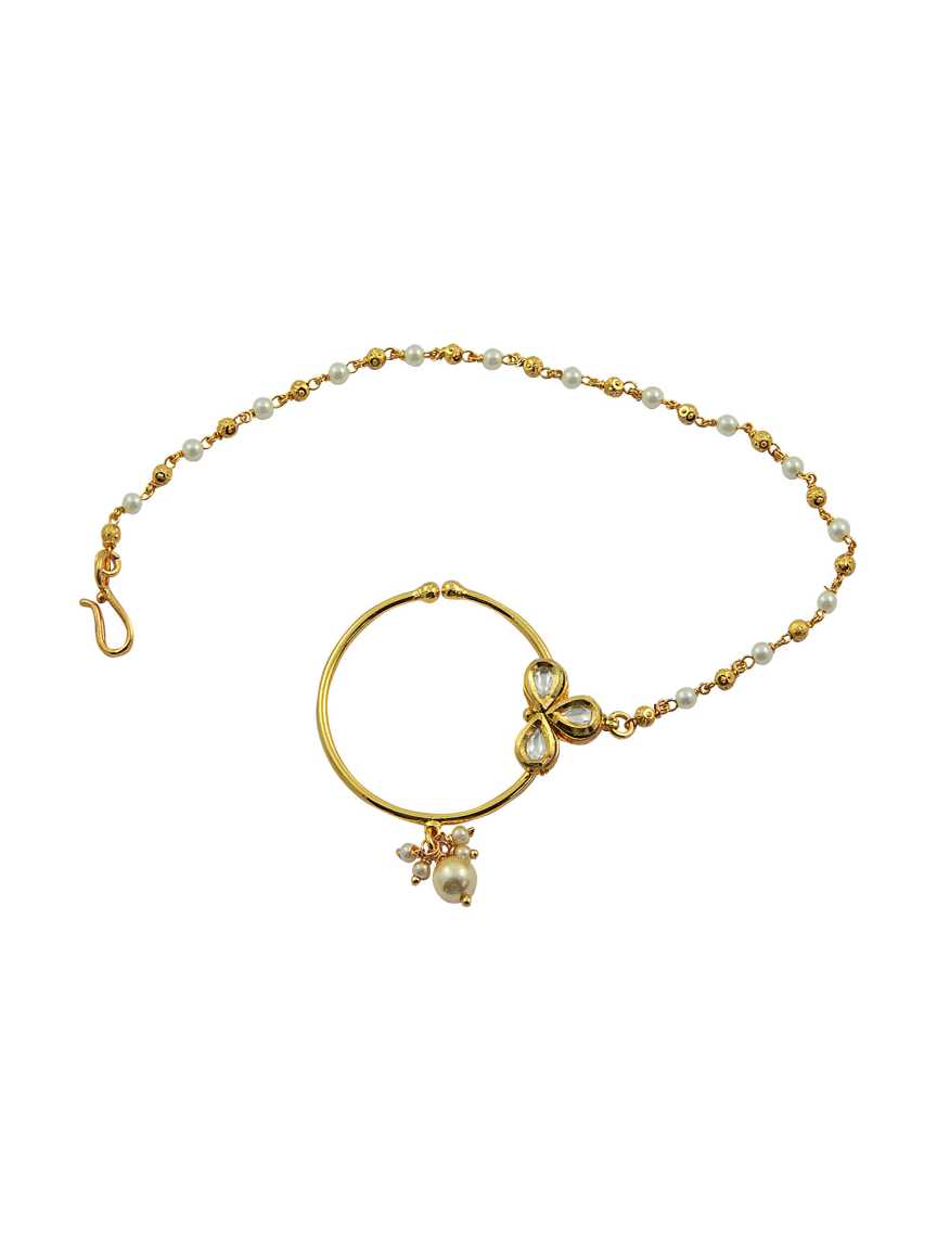 NOSE RING NATH in VILANDI KUNDAN Style | Design - 14240
