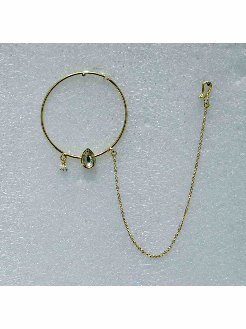 NOSE RING NATH in VILANDI KUNDAN Style | Design - 16175