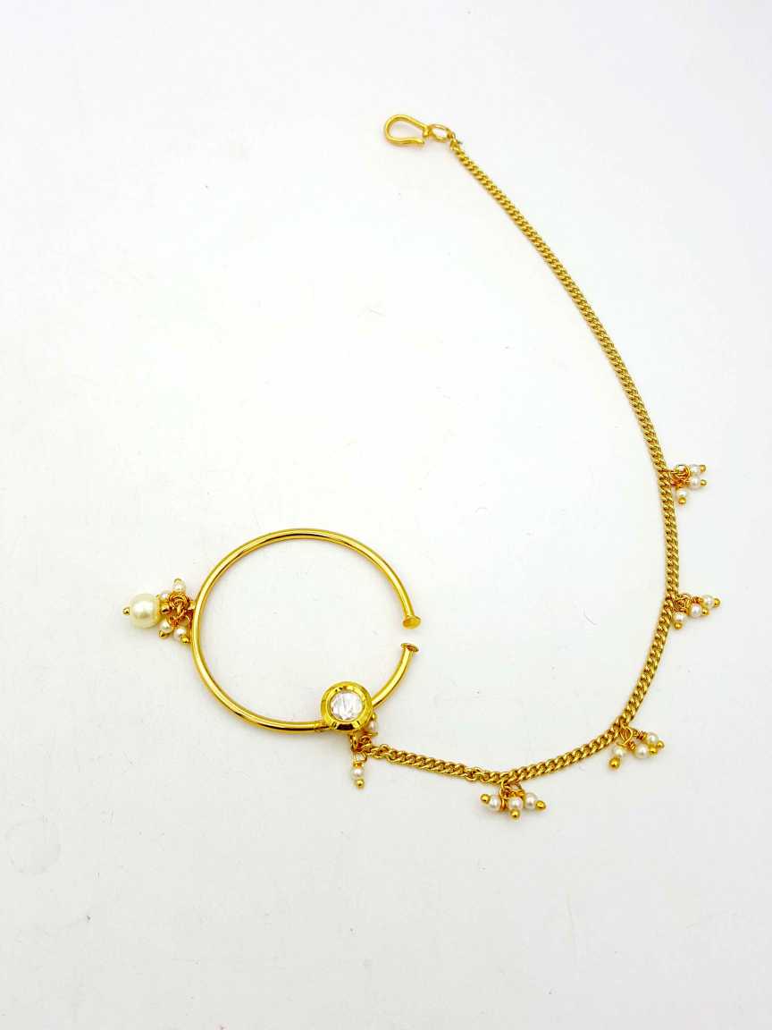 NOSE RING NATH in VILANDI KUNDAN Style | Design - 19220