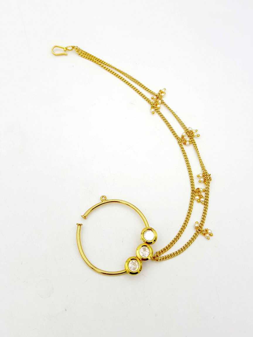 NOSE RING NATH in VILANDI KUNDAN Style | Design - 19221