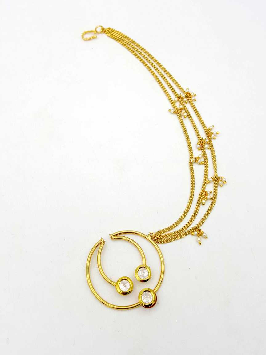 NOSE RING NATH in VILANDI KUNDAN Style | Design - 19224