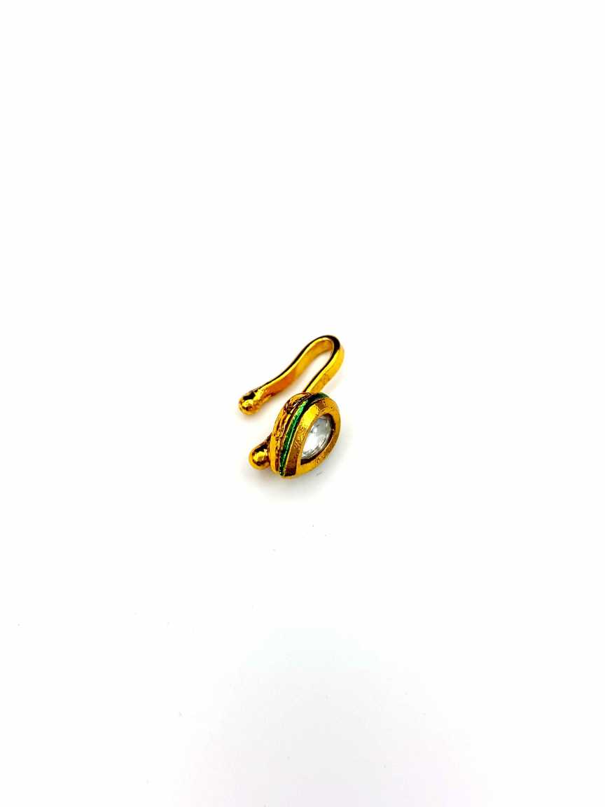 NOSE RING NATH in VILANDI KUNDAN Style | Design - 19542