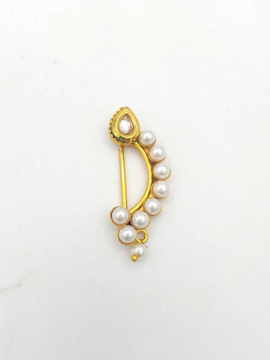 NOSE RING NATH in VILANDI KUNDAN Style | Design - 19951