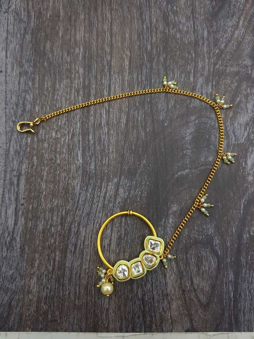 NOSE RING NATH in VILANDI KUNDAN Style | Design - 20018