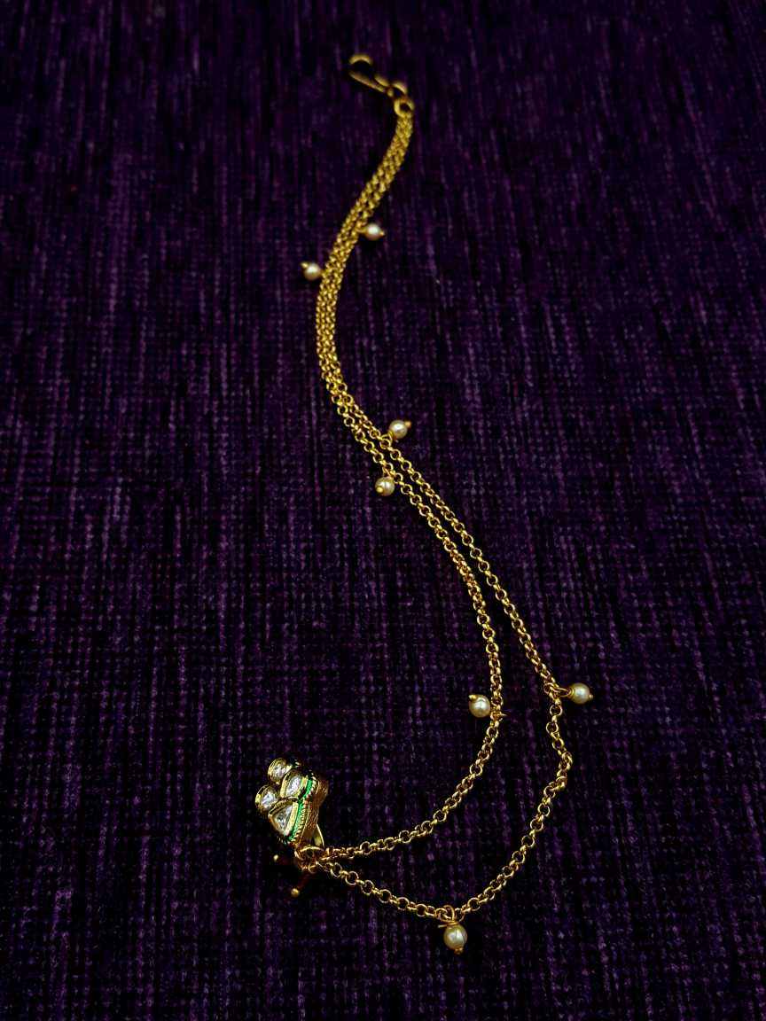 NOSE RING NATH in VILANDI KUNDAN Style | Design - 20054