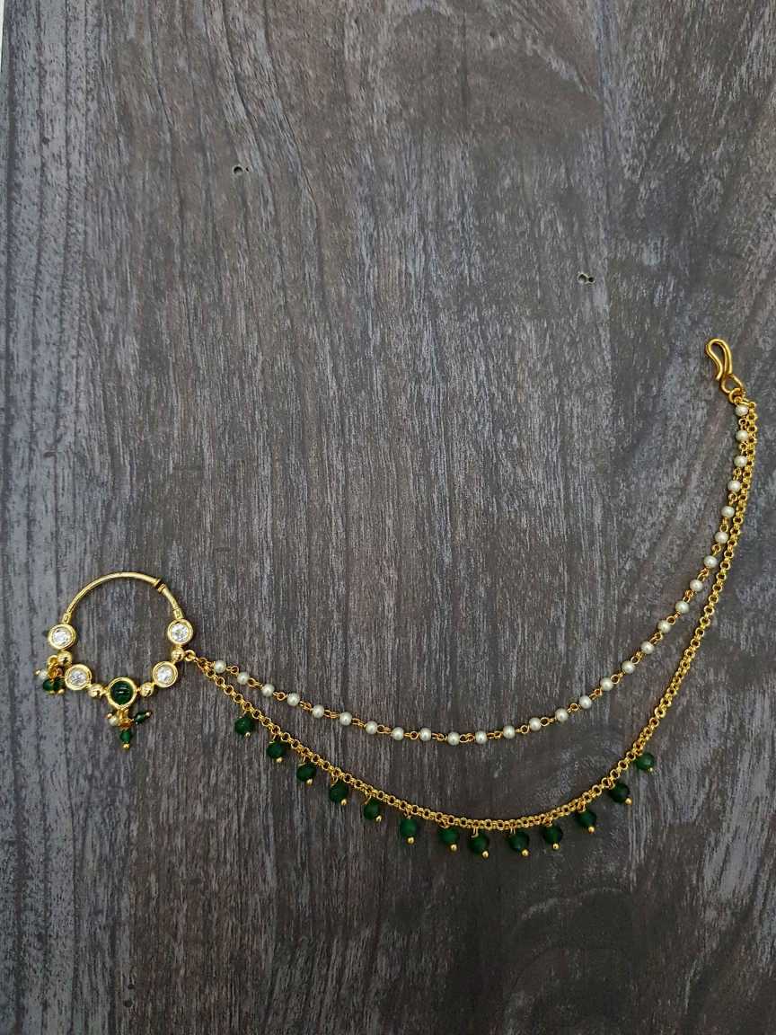NOSE RING NATH in VILANDI KUNDAN Style | Design - 21027