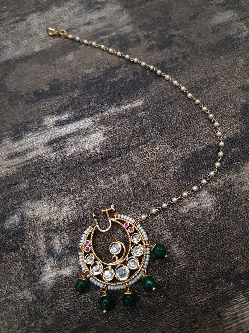 NOSE RING NATH in VILANDI KUNDAN Style | Design - 21130