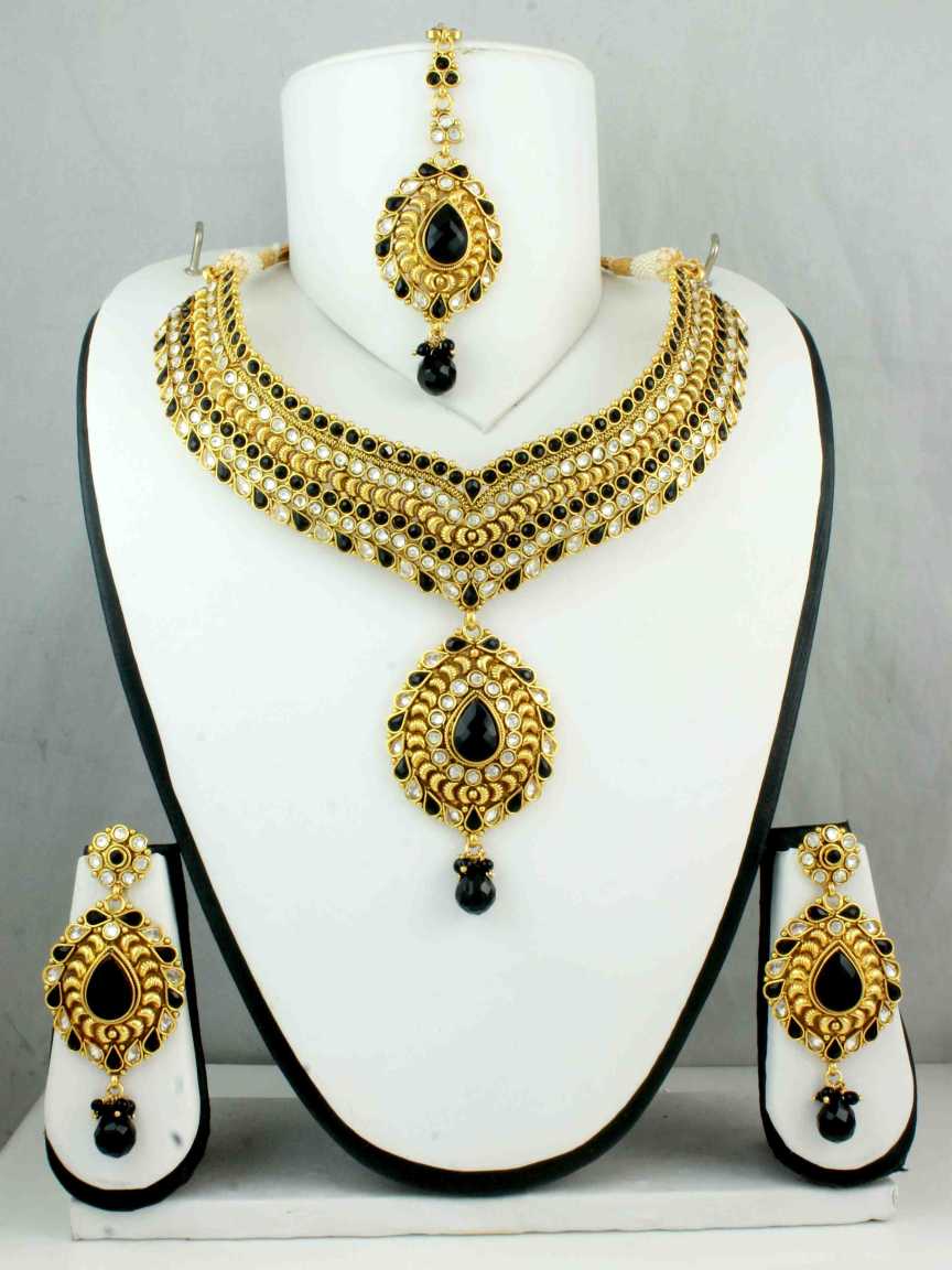 checkered_polki-necklace_er_tk-NTCK10702BKHG