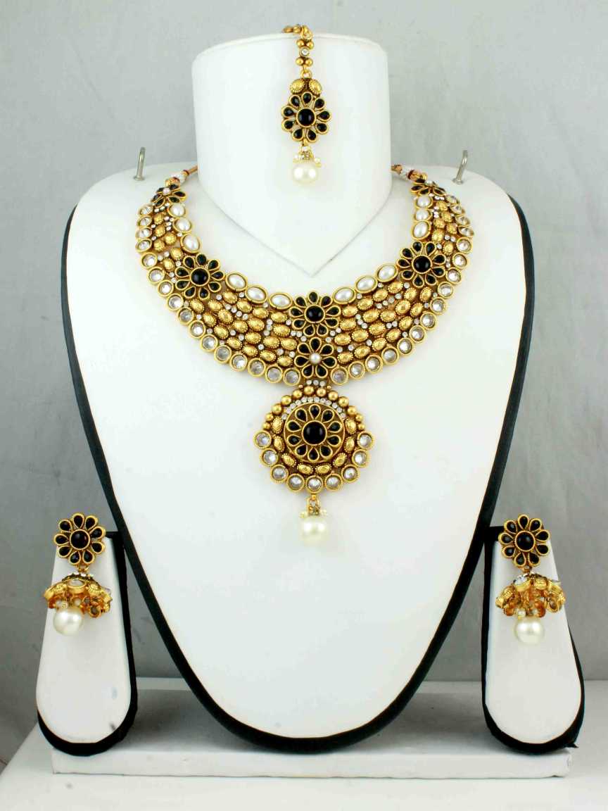 checkered_polki-necklace_er_tk-NTCK10713BKHG