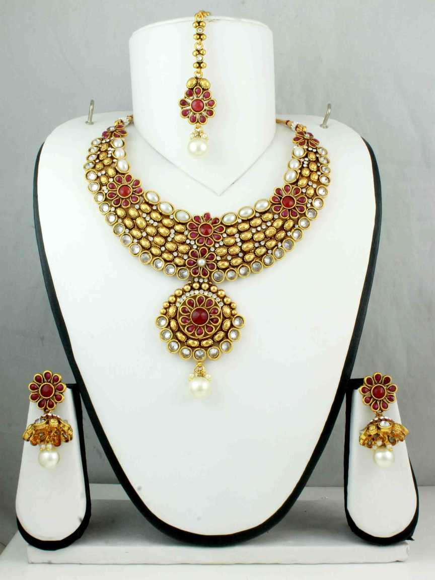 checkered_polki-necklace_er_tk-NTCK10713RBHG