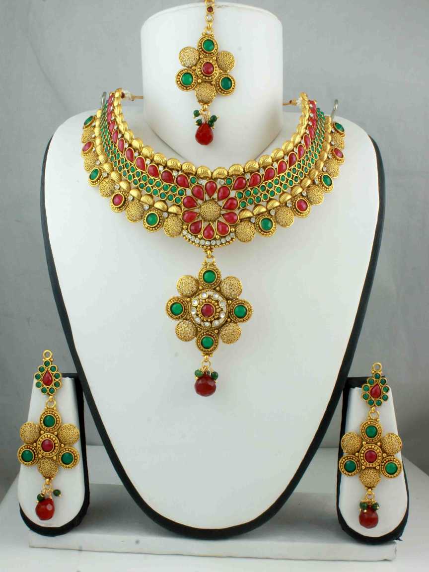 checkered_polki-necklace_er_tk-NTCK10783REHG