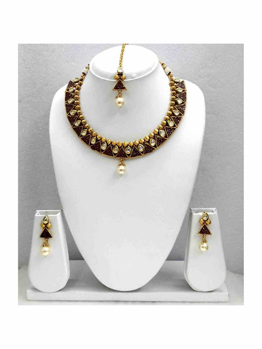 checkered_polki-necklace_er_tk-NTCK13501BWHG