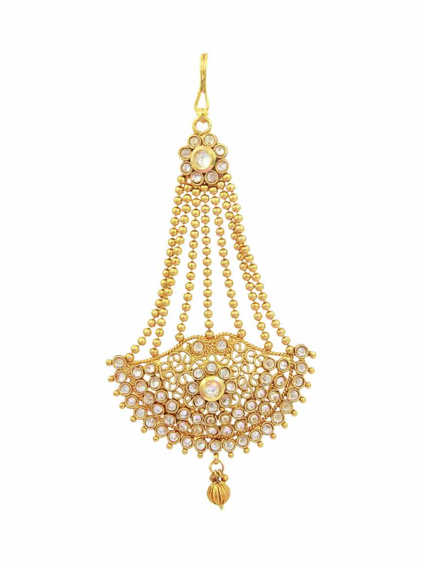 PASSA SIDE JHOOMER in CHECKERED POLKI Style | Design - 15562