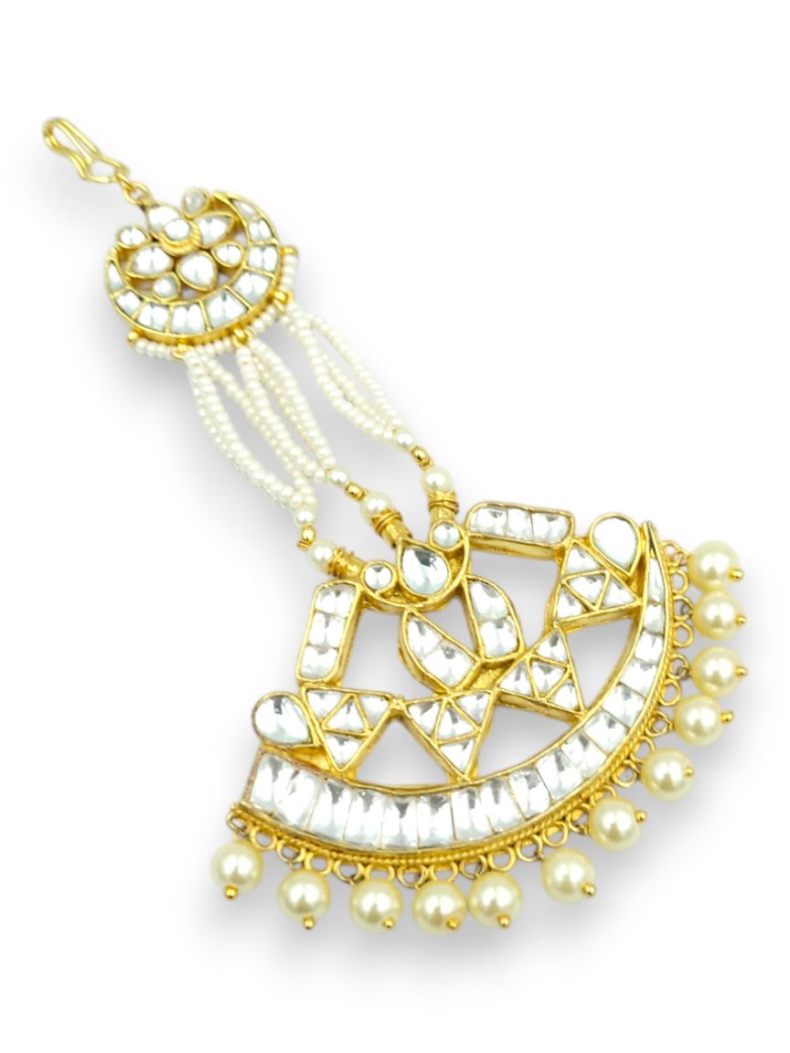 PASSA SIDE JHOOMER IN JADAU KUNDAN STYLE | DESIGN - 24216