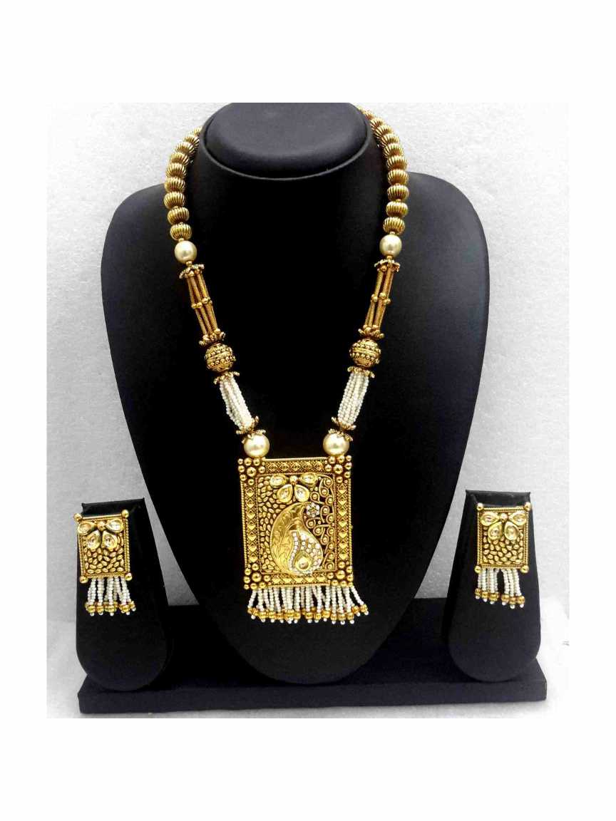 checkered_polki-pendant_earring-PECK13607CPHG