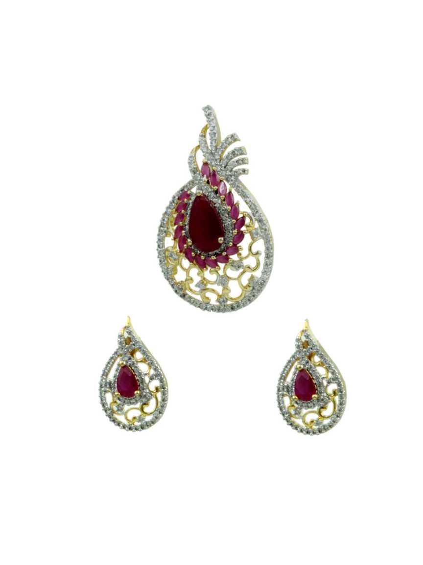 cz_diamond-pendant_earring-PECZ11689RBTT