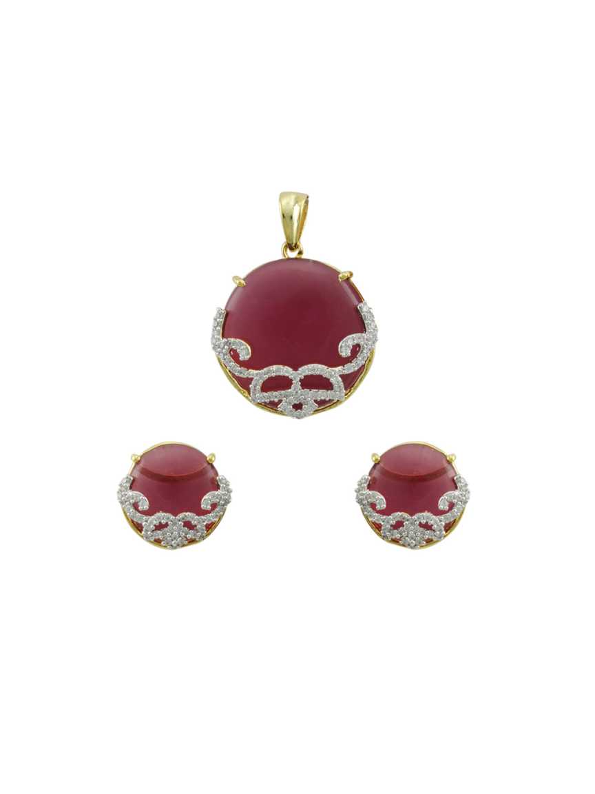designer-pendant_earring-PEDZ13887PKTT