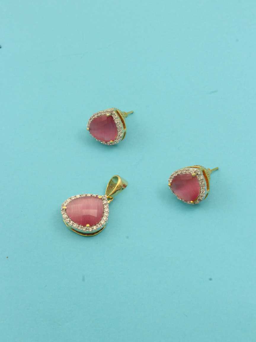 designer-pendant_earring-PEDZ16449PKHG
