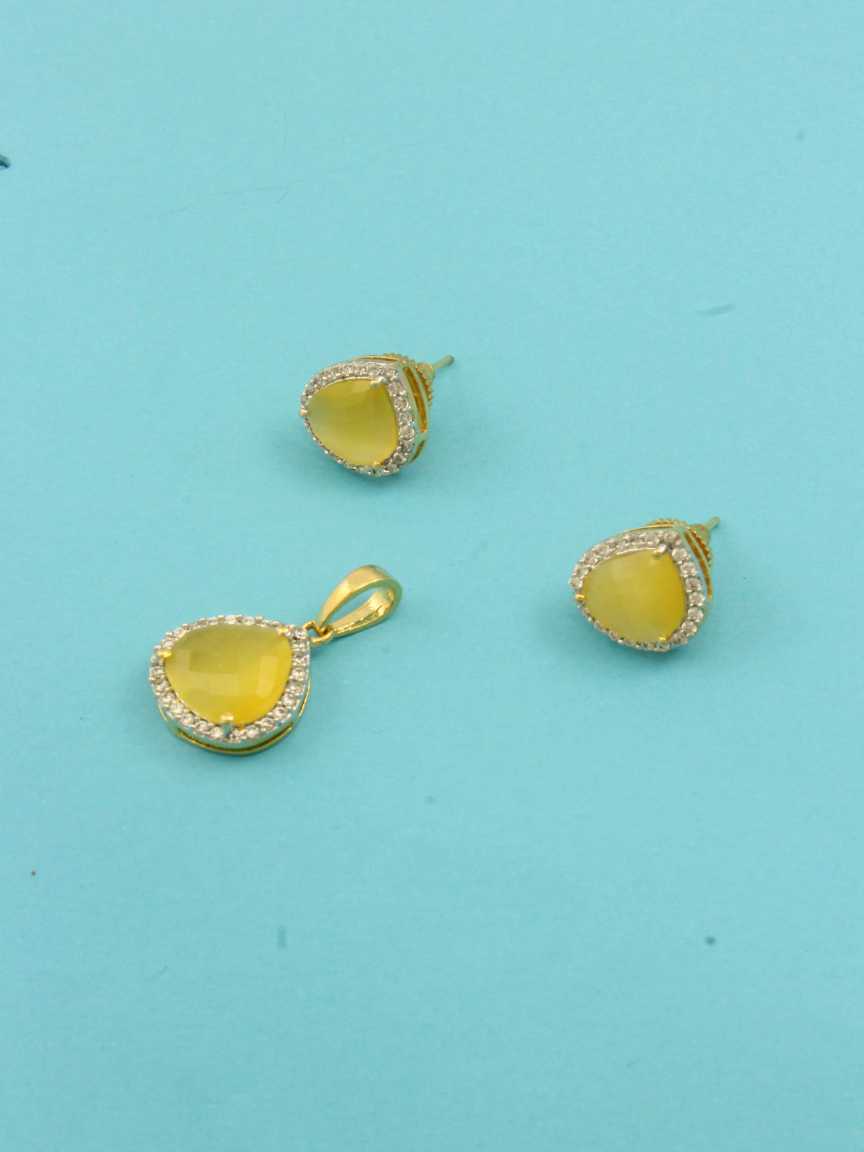 designer-pendant_earring-PEDZ16449YLHG