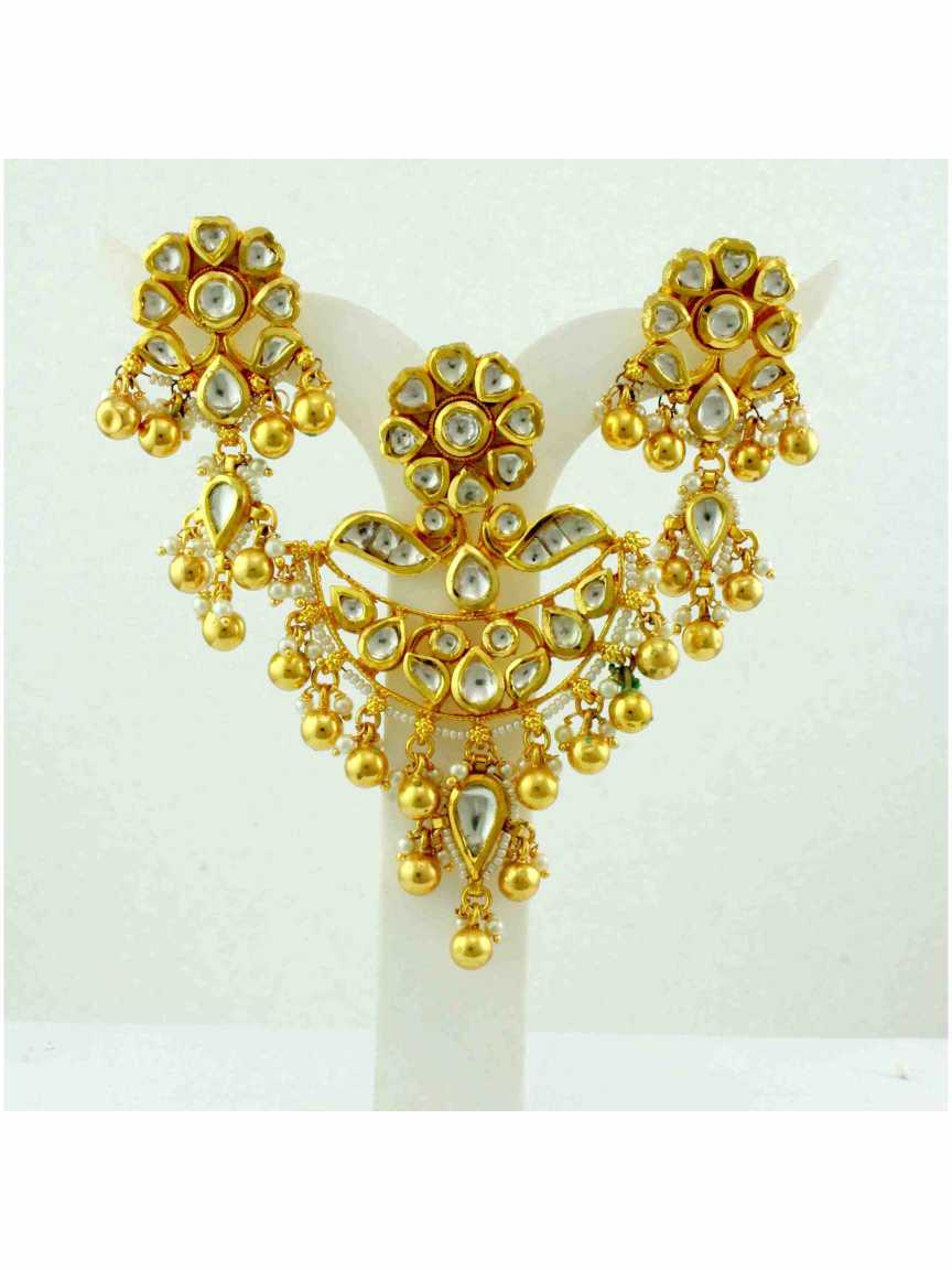 PENDANT EARRING in JADAU KUNDAN Style | Design - 11222