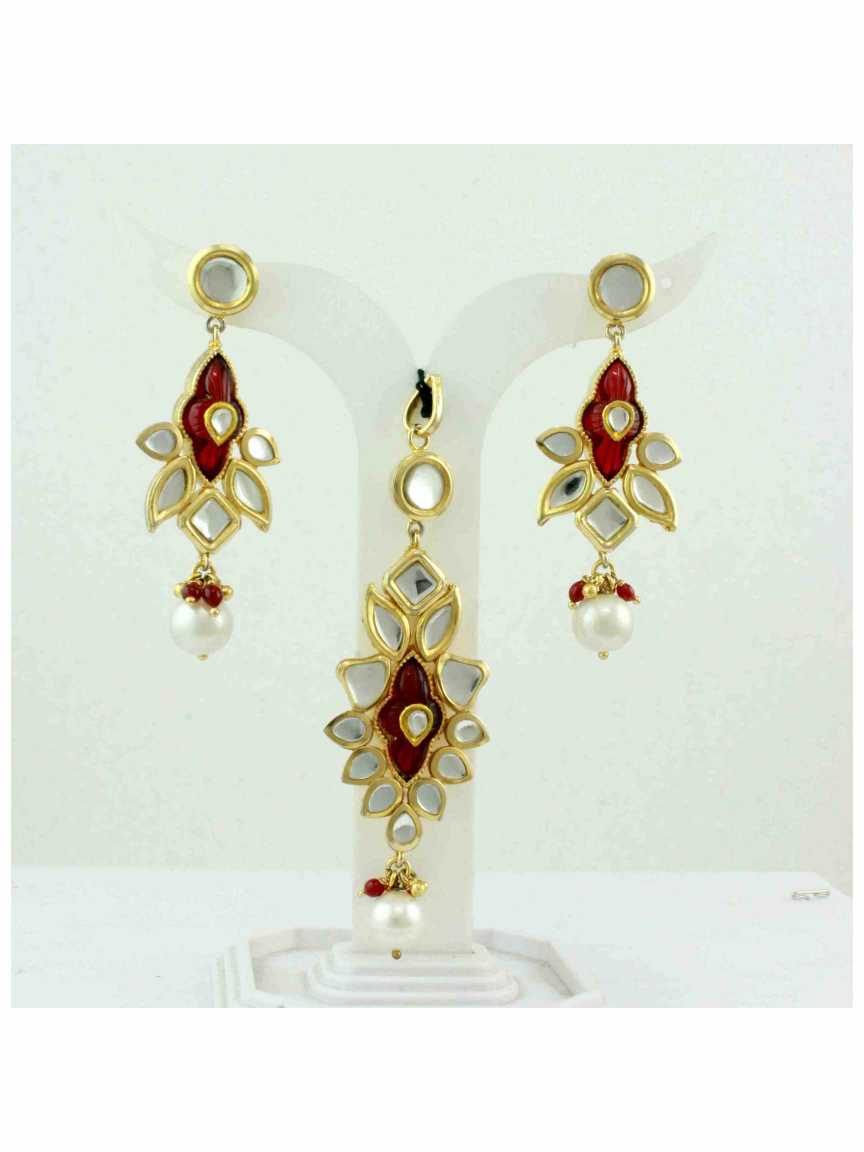 PENDANT EARRING in JADAU KUNDAN Style | Design - 11227