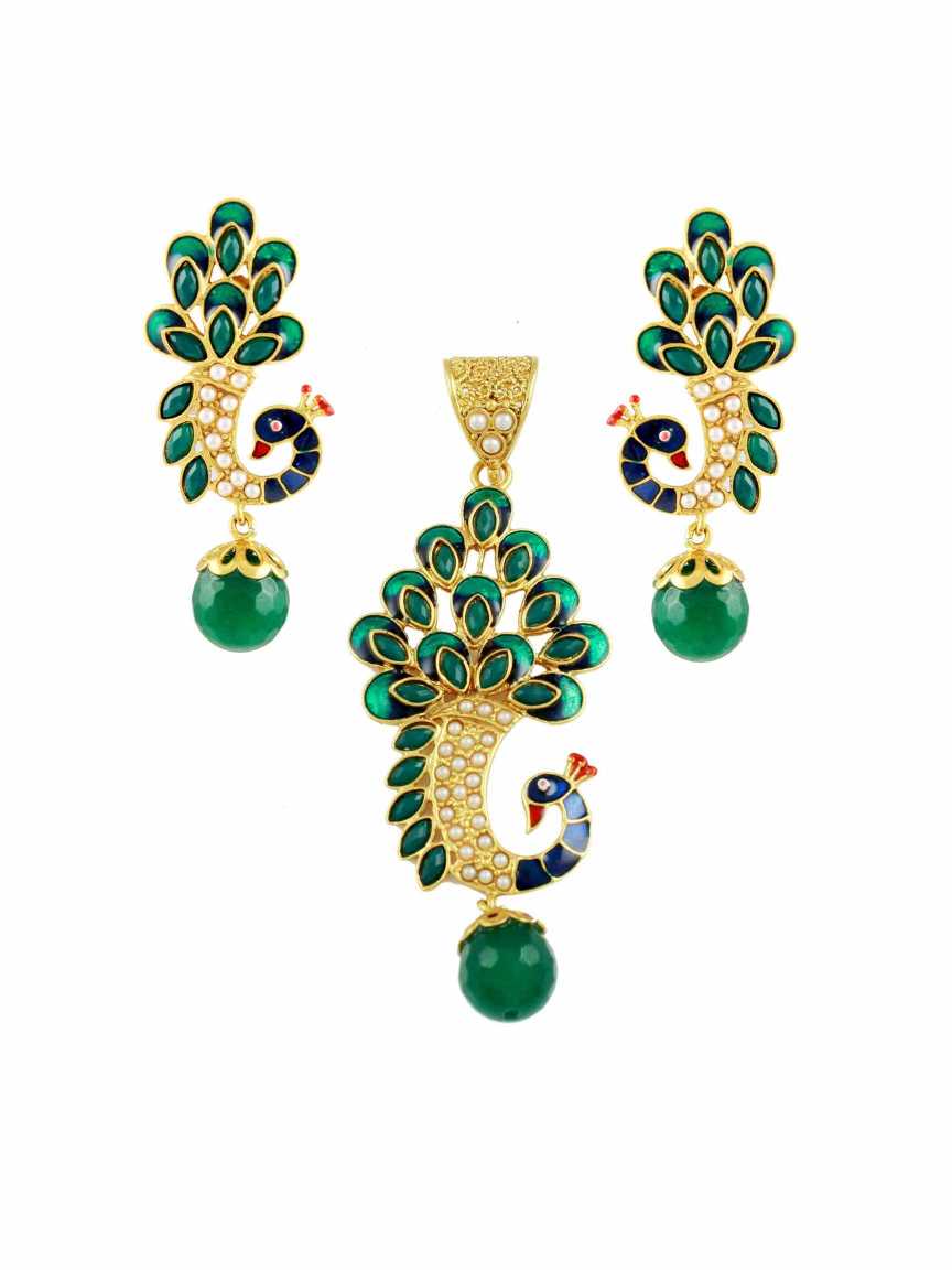 rajwadi-pendant_earring-PERJ10430EMHG