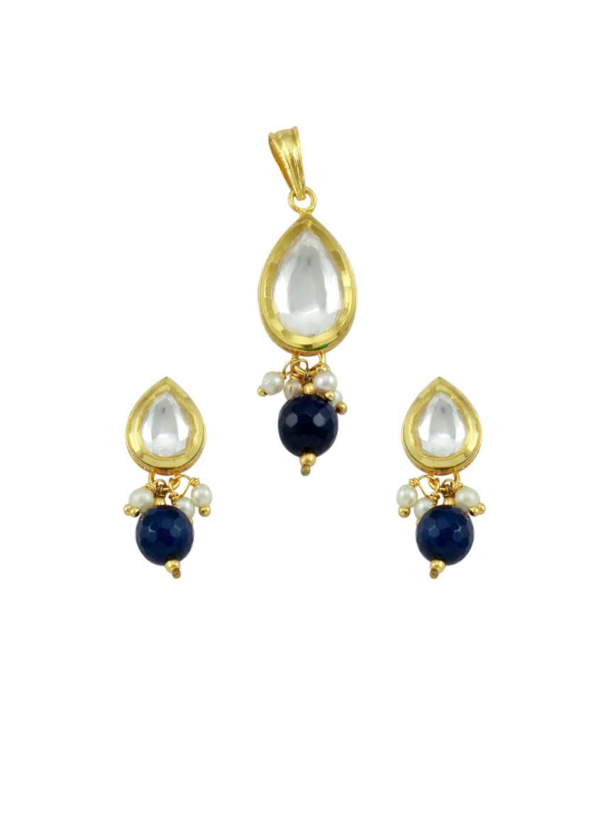 PENDANT EARRING in VILANDI KUNDAN Style | Design - 11232