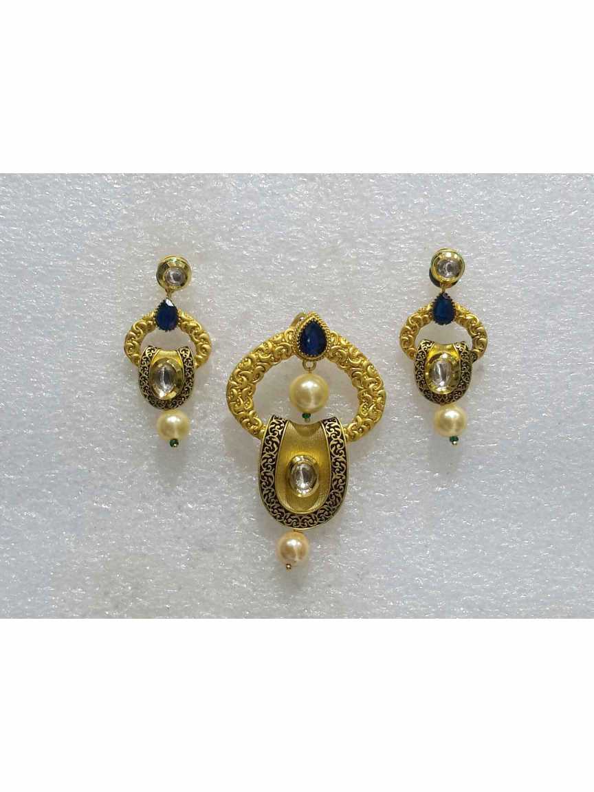 PENDANT EARRING in VILANDI KUNDAN Style | Design - 14851