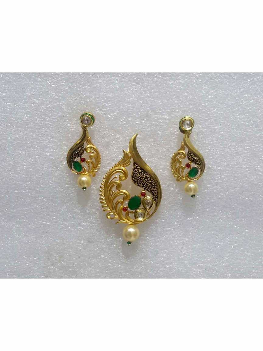 PENDANT EARRING in VILANDI KUNDAN Style | Design - 14852