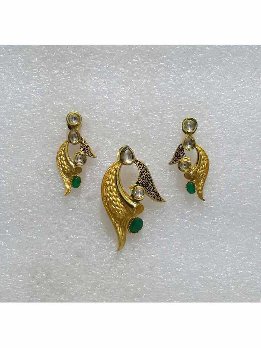 PENDANT EARRING in VILANDI KUNDAN Style | Design - 14853