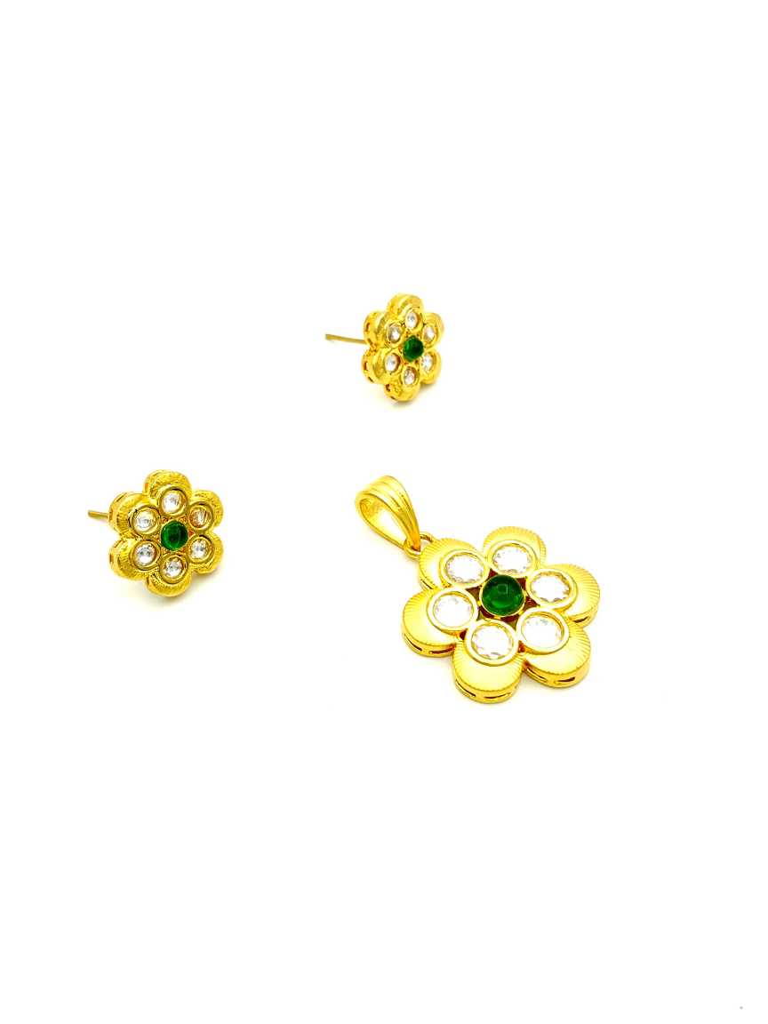 PENDANT EARRING in VILANDI KUNDAN Style | Design - 17720