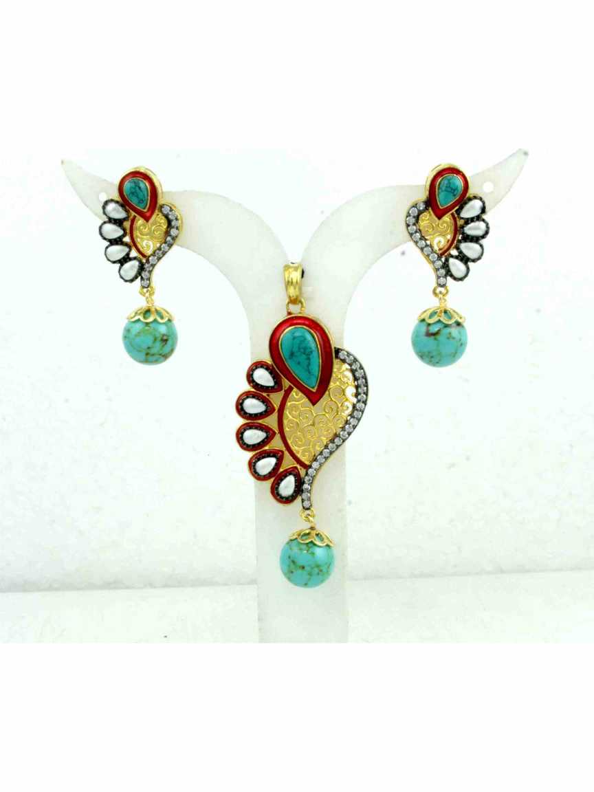 victorian-pendant_earring-PEVR12908TQPLBD