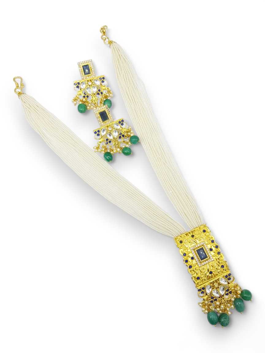 LONG NECKLACE SET WITH PENDANT in BOUTIQUE Style | Design - 17636