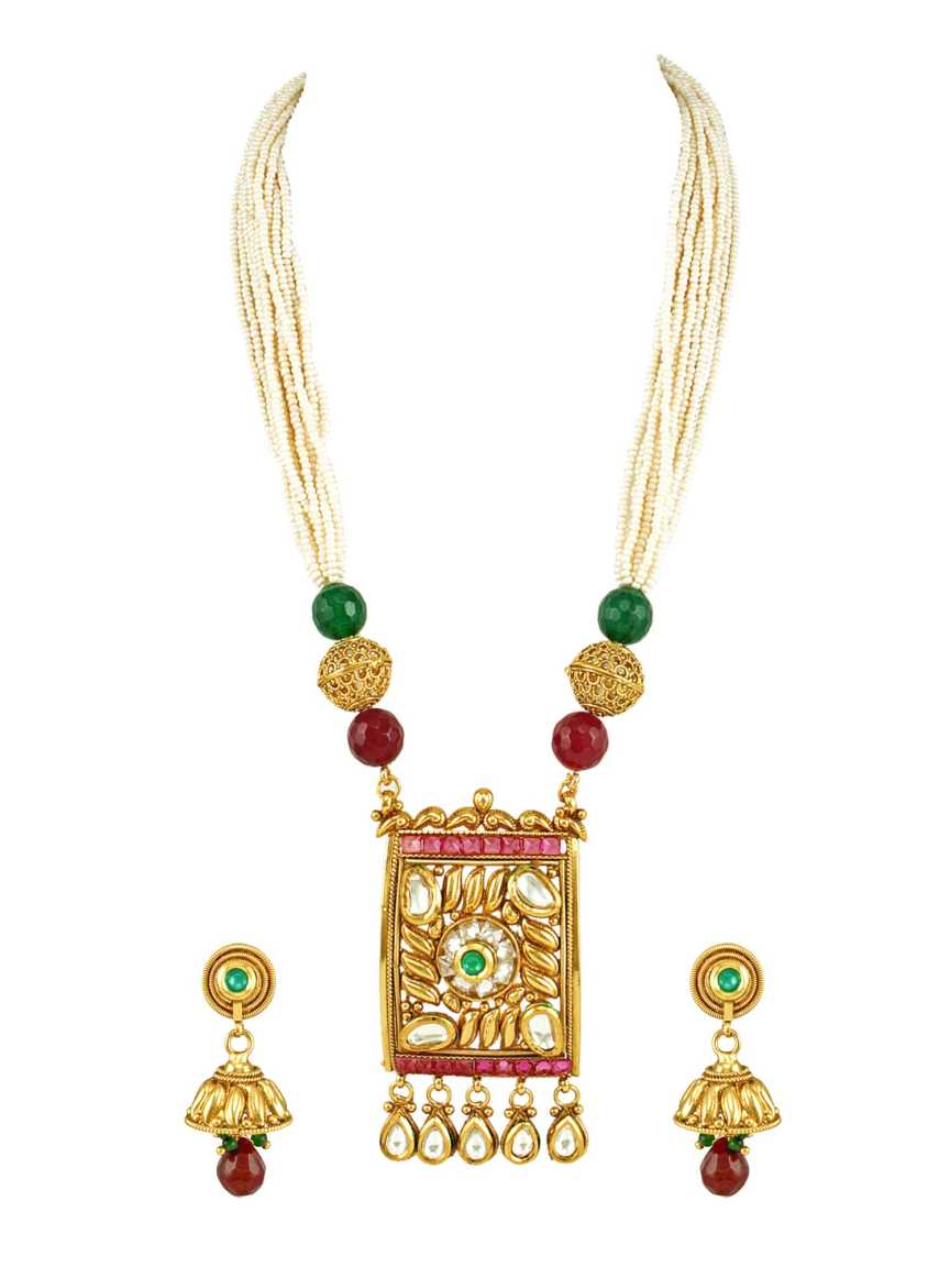 checkered_polki-pendant_er_mala-PMCK15051RNEMHG