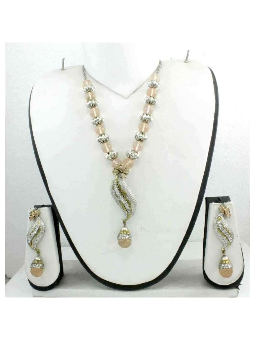LONG NECKLACE SET WITH PENDANT in ANTIQUE VICTORIAN Style | Design - 12930