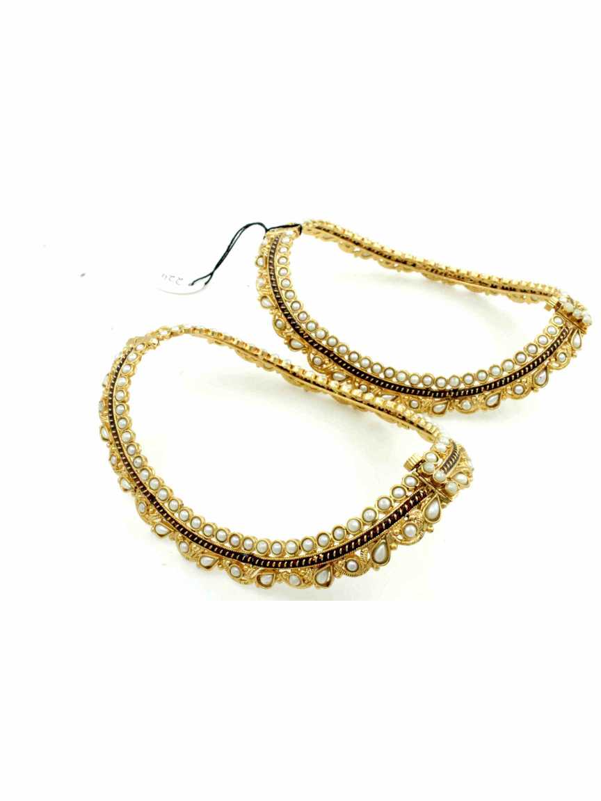 PAYAL ANKLET in CHECKERED POLKI Style | Design - 11859