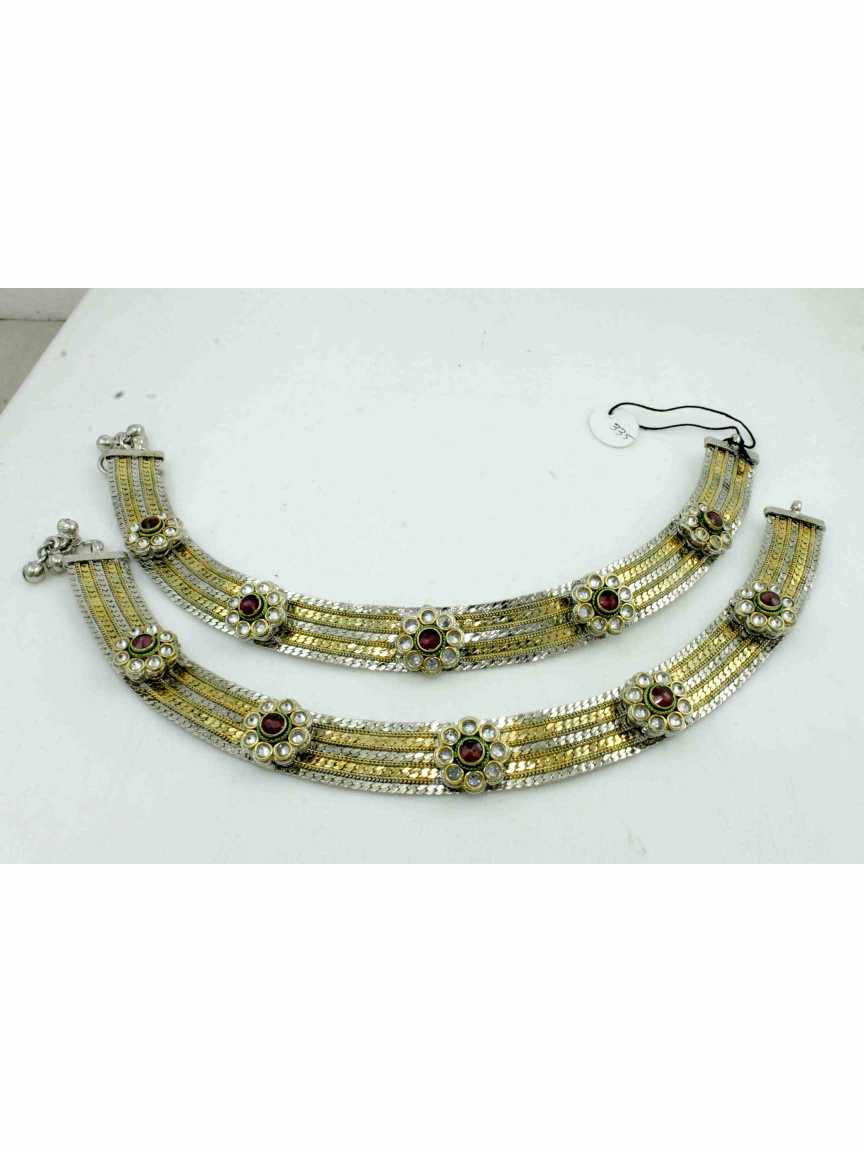 PAYAL ANKLET in JADAU KUNDAN Style | Design - 11894