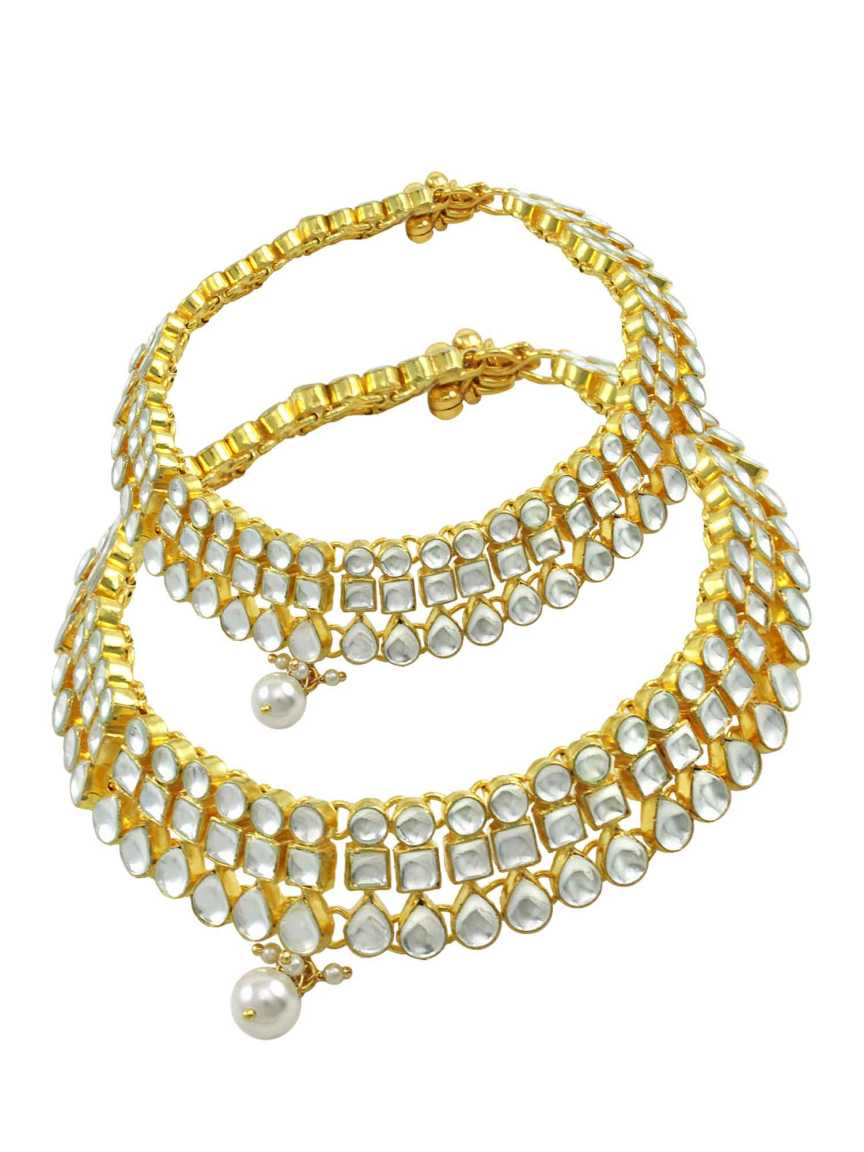 PAYAL ANKLET in JADAU KUNDAN Style | Design - 13584