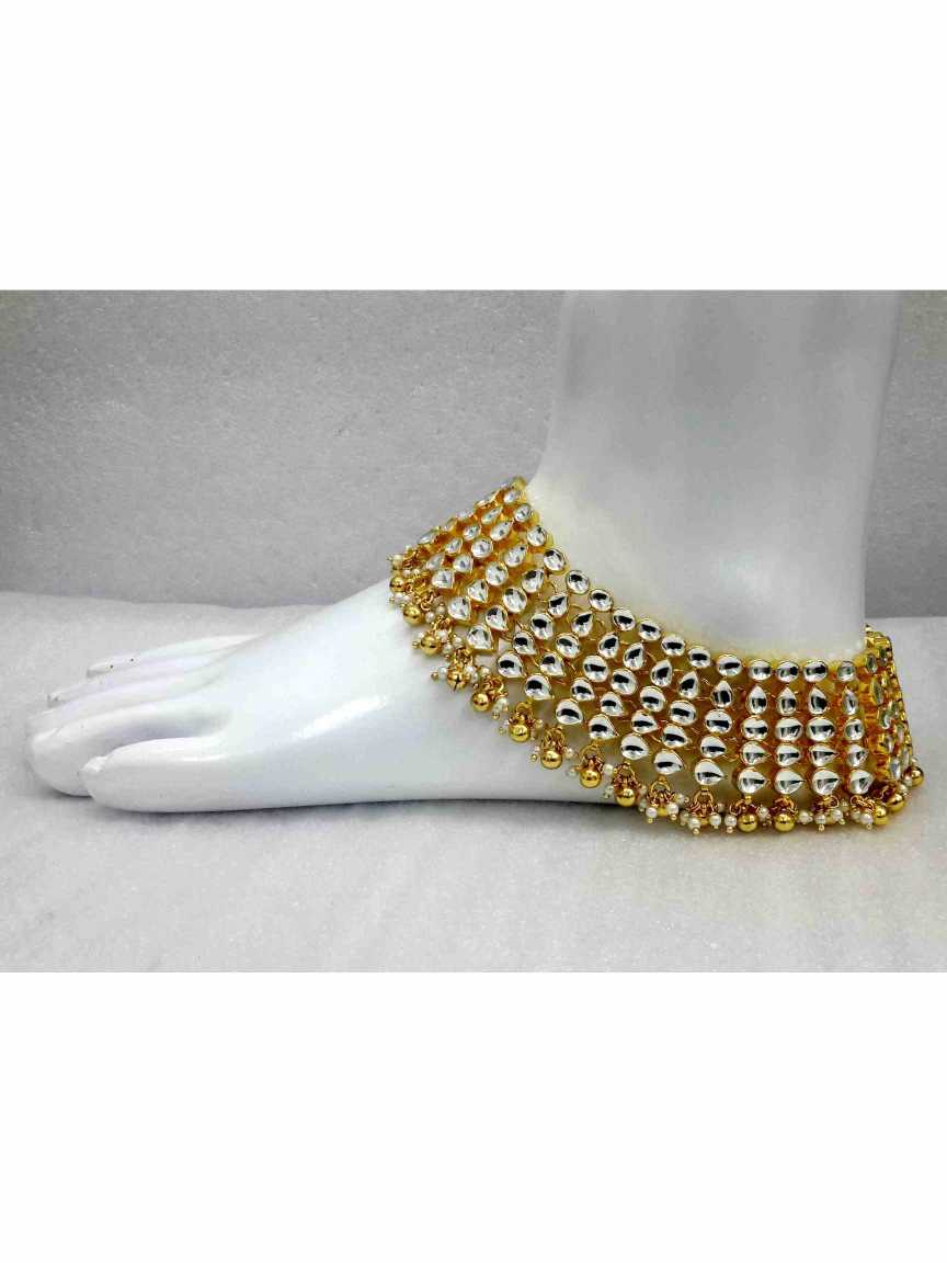 PAYAL ANKLET in JADAU KUNDAN Style | Design - 13585